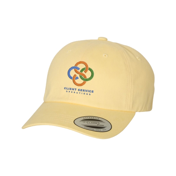 Yupoong 6245PT Peached Cotton Twill Dad Cap - Yupoong 6245PT Peached Cotton Twill Dad Cap - Image 3 of 4