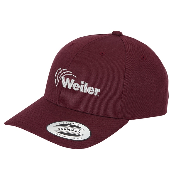 Yupoong Premium Curved Visor Snapback Cap - Yupoong Premium Curved Visor Snapback Cap - Image 6 of 8