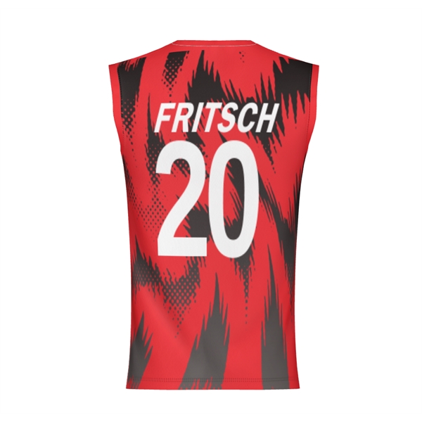 150GSM Mesh Jersey Crew Neck Sleeveless (Full Dye Sublimatio - 150GSM Mesh Jersey Crew Neck Sleeveless (Full Dye Sublimatio - Image 2 of 4