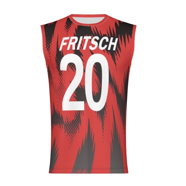 150GSM Mesh Jersey Crew Neck Sleeveless (Full Dye Sublimatio - 150GSM Mesh Jersey Crew Neck Sleeveless (Full Dye Sublimatio - Image 4 of 4