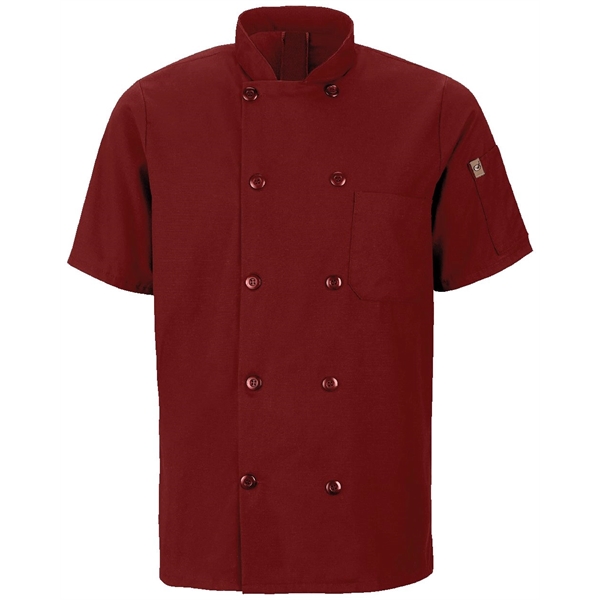 Chef Designs Mimix™ Short Sleeve Chef Coat with OilBlok - Chef Designs Mimix™ Short Sleeve Chef Coat with OilBlok - Image 0 of 10