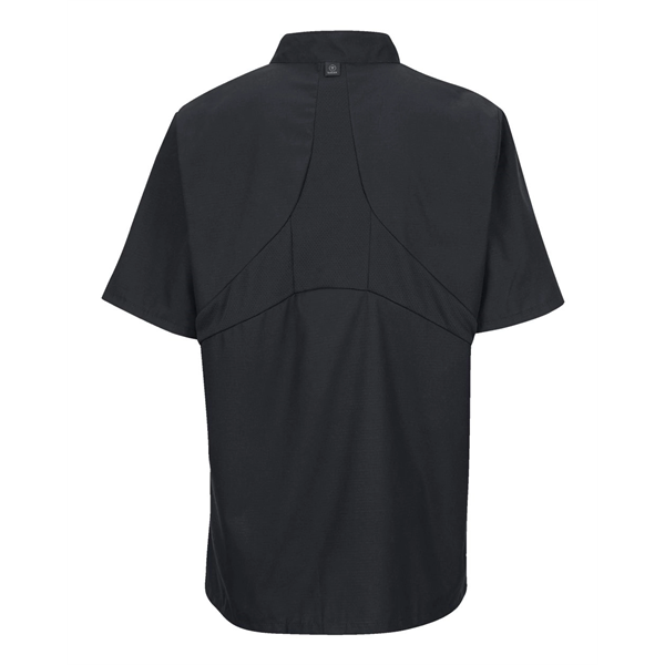 Chef Designs Mimix™ Short Sleeve Chef Coat with OilBlok - Chef Designs Mimix™ Short Sleeve Chef Coat with OilBlok - Image 2 of 10