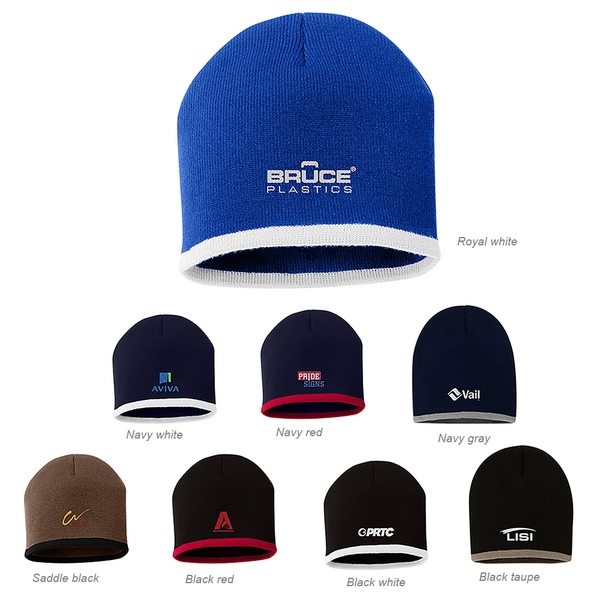 Sportsman Bottom Striped Knit Cap