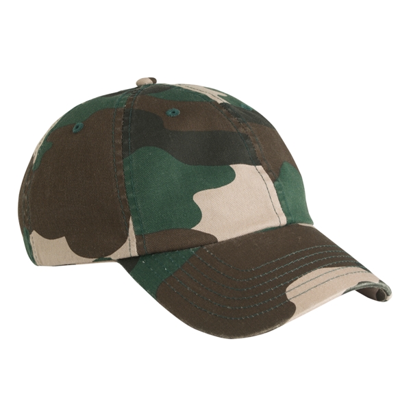 Valucap VC300CM Camo Bio-Washed Unstructured Cap