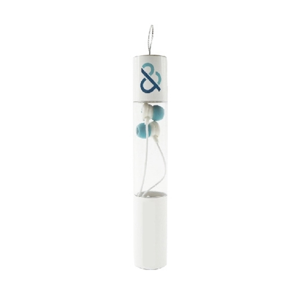 Printed Tube Packed Earbuds - Printed Tube Packed Earbuds - Image 0 of 2