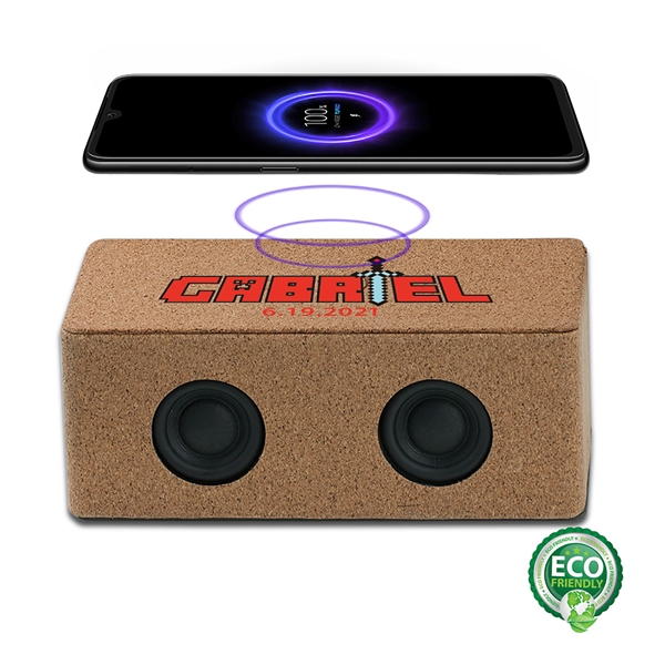 Milhouse Cork Eco-Friendly Speaker and Wireless Charger - Milhouse Cork Eco-Friendly Speaker and Wireless Charger - Image 0 of 1