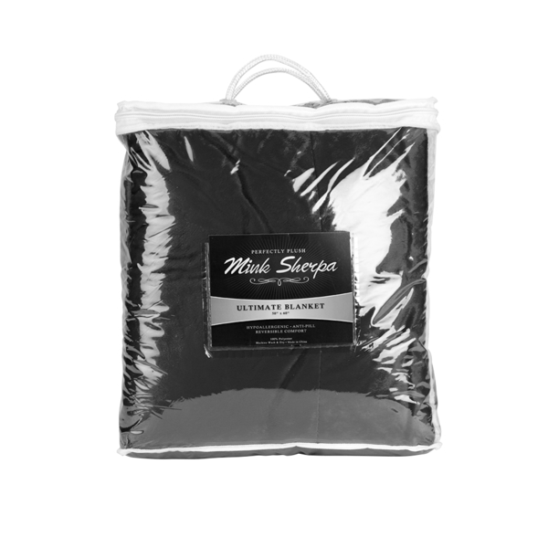 Custom Mink Sherpa Blanket - Solid