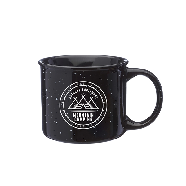 13 oz. Happy Camper Ceramic Coffee Mug w/ 1 Color Imprint - 13 oz. Happy Camper Ceramic Coffee Mug w/ 1 Color Imprint - Image 2 of 18