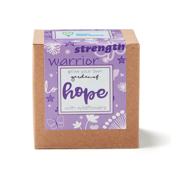 Purple Garden of Hope Seed Planter Kit in Kraft Box - Purple Garden of Hope Seed Planter Kit in Kraft Box - Image 1 of 1