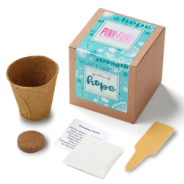 Teal Garden of Hope Seed Planter Kit in Kraft Box - Teal Garden of Hope Seed Planter Kit in Kraft Box - Image 0 of 1