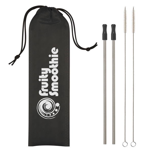 Custom 2-Pack Stainless Steel Straw Kit
