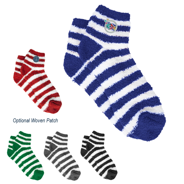 Fuzzy Stripe Socks - Fuzzy Stripe Socks - Image 0 of 10