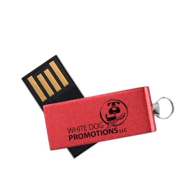 Willowbrook Aluminum Swivel USB with Small Key Ring - Willowbrook Aluminum Swivel USB with Small Key Ring - Image 0 of 5