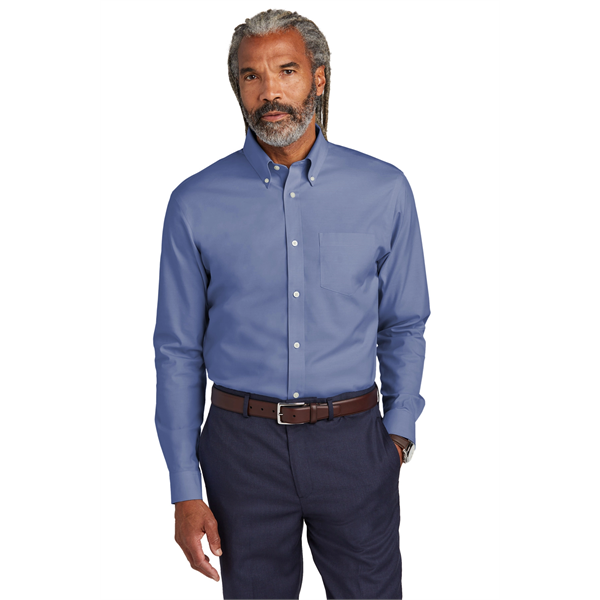 Brooks Brothers Wrinkle-Free Stretch Pinpoint Shirt - Brooks Brothers Wrinkle-Free Stretch Pinpoint Shirt - Image 0 of 19