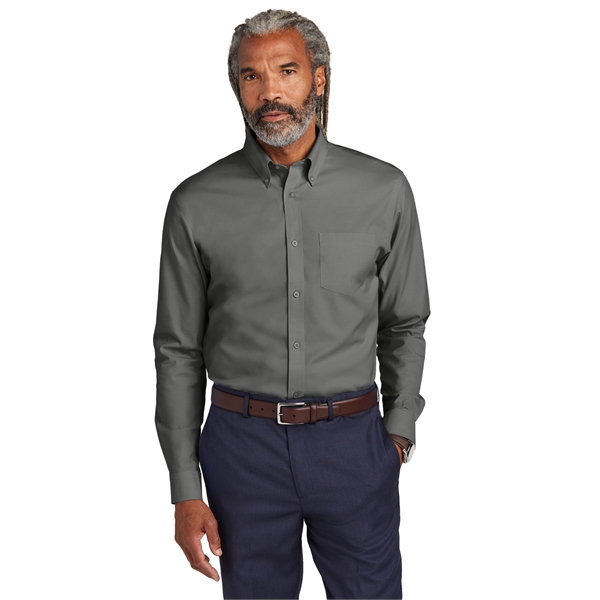 Brooks Brothers Wrinkle-Free Stretch Pinpoint Shirt - Brooks Brothers Wrinkle-Free Stretch Pinpoint Shirt - Image 14 of 19