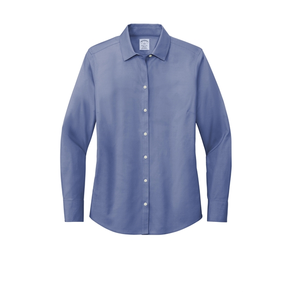 Brooks Brothers Women's Wrinkle-Free Stretch Pinpoint Shirt - Brooks Brothers Women's Wrinkle-Free Stretch Pinpoint Shirt - Image 13 of 19