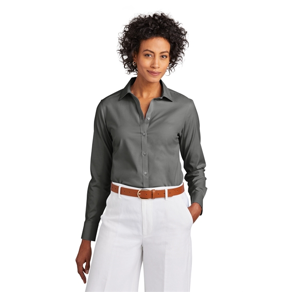 Brooks Brothers Women's Wrinkle-Free Stretch Pinpoint Shirt - Brooks Brothers Women's Wrinkle-Free Stretch Pinpoint Shirt - Image 14 of 19