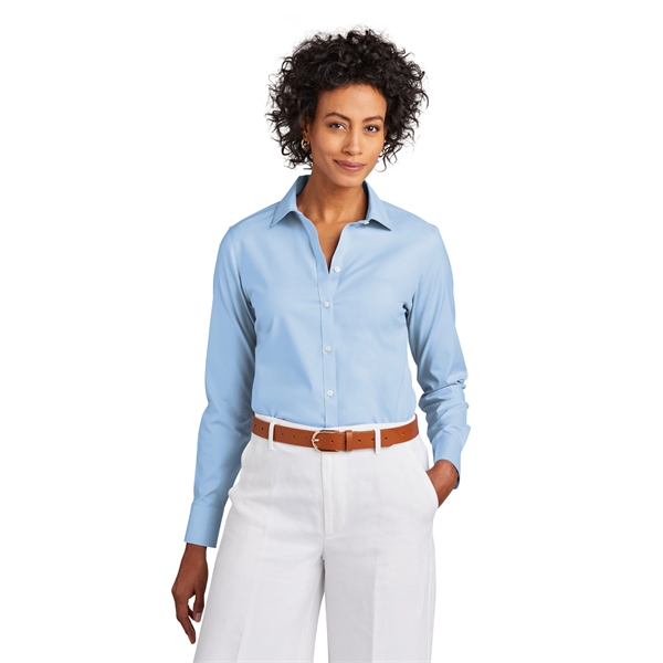 Brooks Brothers Women's Wrinkle-Free Stretch Pinpoint Shirt - Brooks Brothers Women's Wrinkle-Free Stretch Pinpoint Shirt - Image 16 of 19