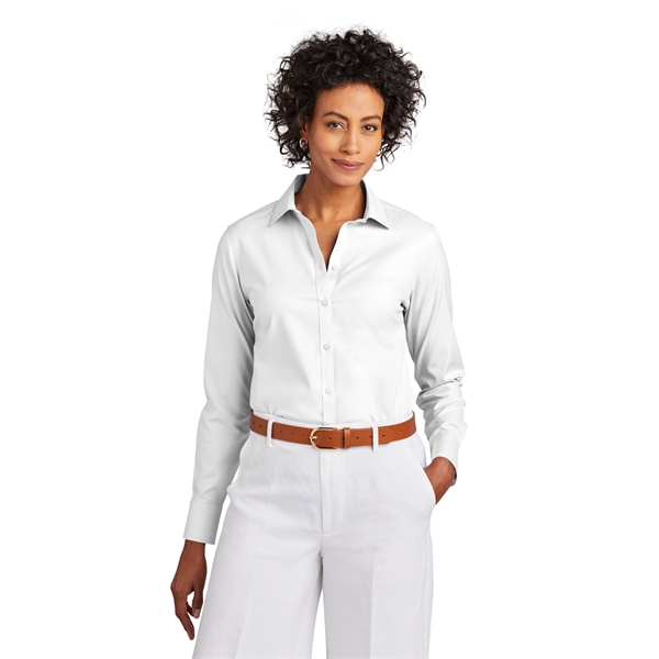 Brooks Brothers Women's Wrinkle-Free Stretch Pinpoint Shirt - Brooks Brothers Women's Wrinkle-Free Stretch Pinpoint Shirt - Image 18 of 19