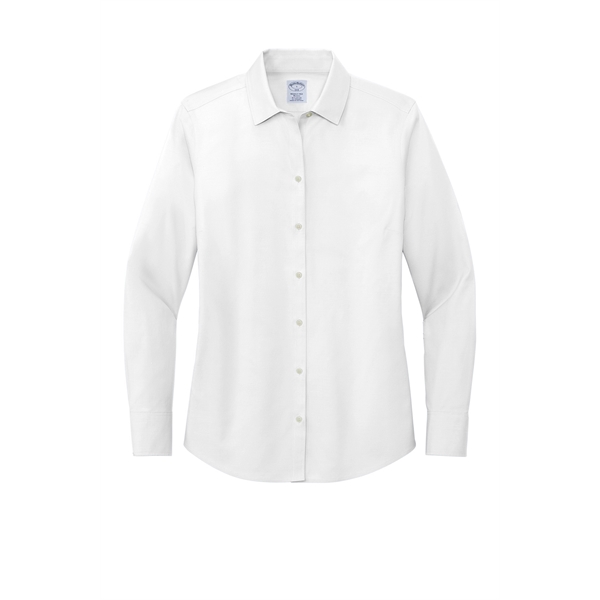 Brooks Brothers Women's Wrinkle-Free Stretch Pinpoint Shirt - Brooks Brothers Women's Wrinkle-Free Stretch Pinpoint Shirt - Image 19 of 19