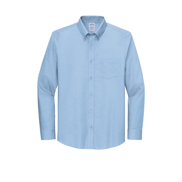 Brooks Brothers Wrinkle-Free Stretch Nailhead Shirt - Brooks Brothers Wrinkle-Free Stretch Nailhead Shirt - Image 27 of 29