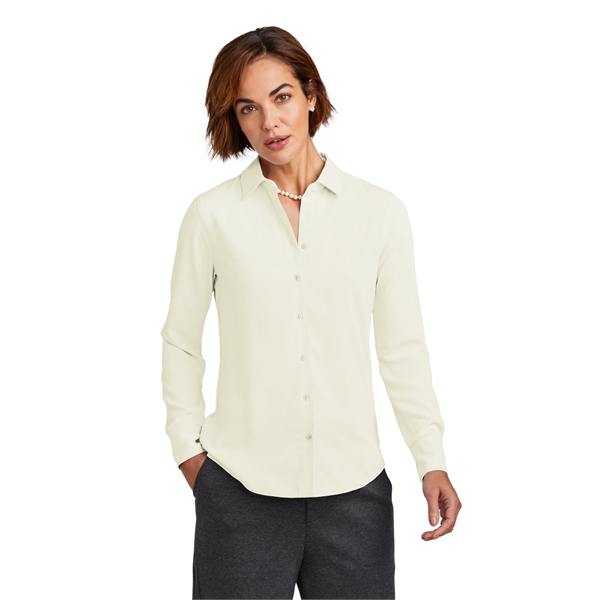 Brooks Brothers Women's Full-Button Satin Blouse - Brooks Brothers Women's Full-Button Satin Blouse - Image 16 of 19