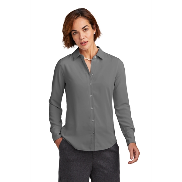 Brooks Brothers Women's Full-Button Satin Blouse - Brooks Brothers Women's Full-Button Satin Blouse - Image 18 of 19