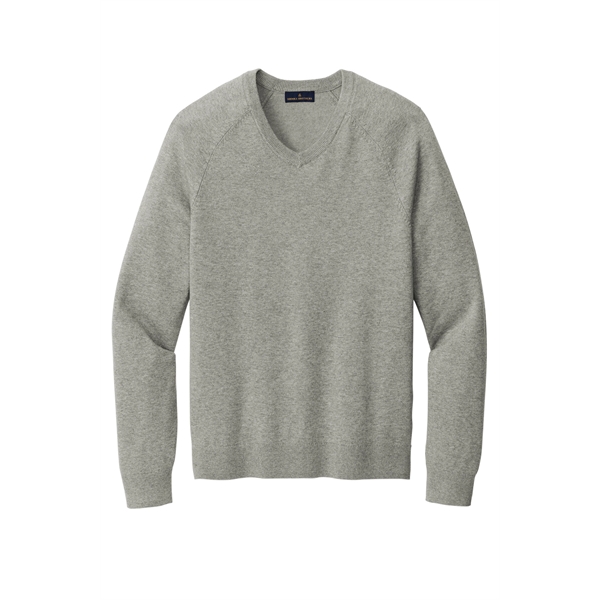 Brooks Brothers Cotton Stretch V-Neck Sweater - Brooks Brothers Cotton Stretch V-Neck Sweater - Image 12 of 14