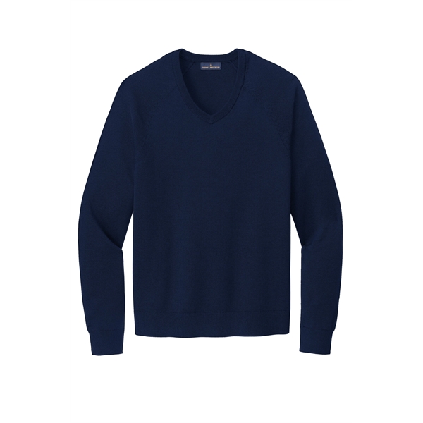 Brooks Brothers Cotton Stretch V-Neck Sweater - Brooks Brothers Cotton Stretch V-Neck Sweater - Image 14 of 14