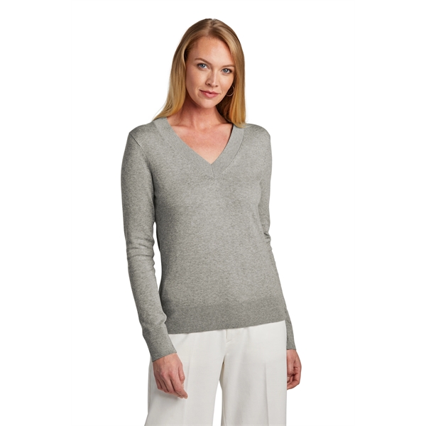 Brooks Brothers Women's Cotton Stretch V-Neck Sweater - Brooks Brothers Women's Cotton Stretch V-Neck Sweater - Image 14 of 19