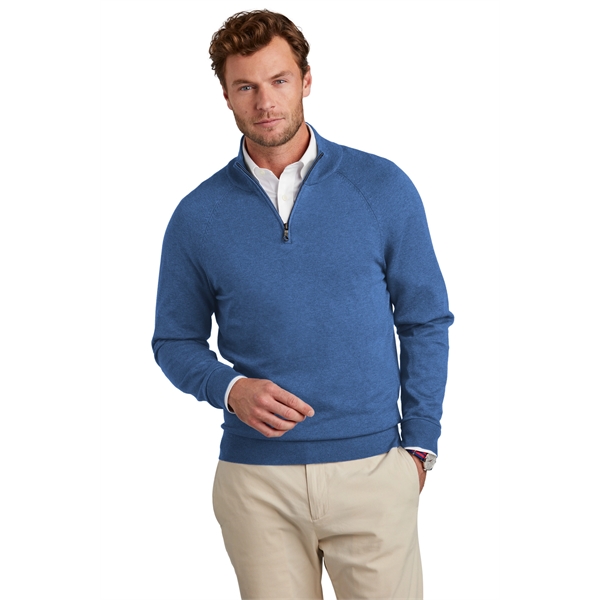 Brooks Brothers Cotton Stretch 1/4-Zip Sweater - Brooks Brothers Cotton Stretch 1/4-Zip Sweater - Image 0 of 19