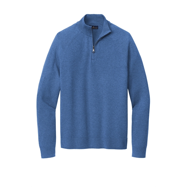 Brooks Brothers Cotton Stretch 1/4-Zip Sweater - Brooks Brothers Cotton Stretch 1/4-Zip Sweater - Image 13 of 19