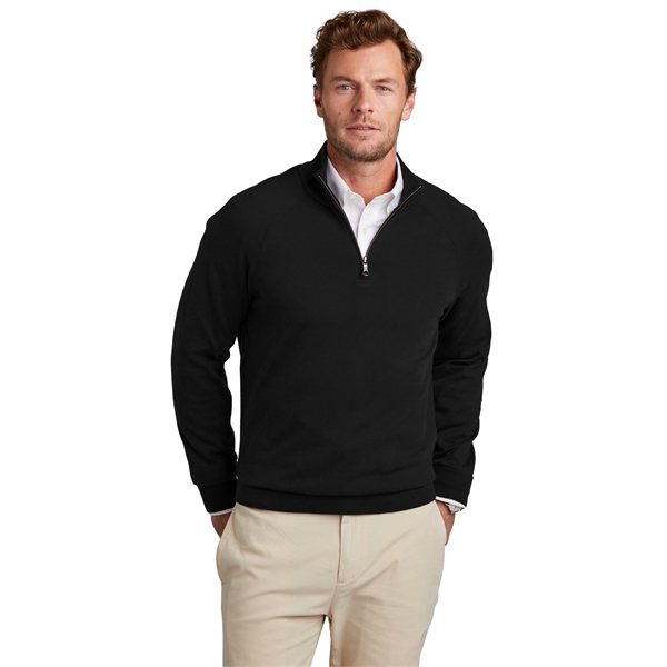 Brooks Brothers Cotton Stretch 1/4-Zip Sweater - Brooks Brothers Cotton Stretch 1/4-Zip Sweater - Image 14 of 19