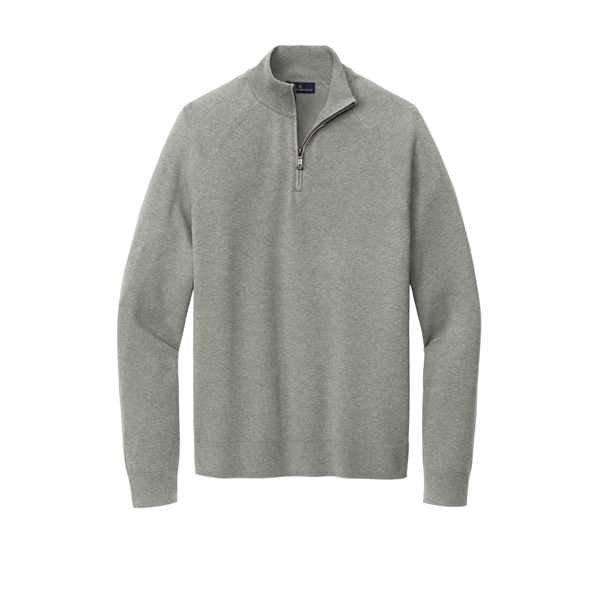 Brooks Brothers Cotton Stretch 1/4-Zip Sweater - Brooks Brothers Cotton Stretch 1/4-Zip Sweater - Image 17 of 19