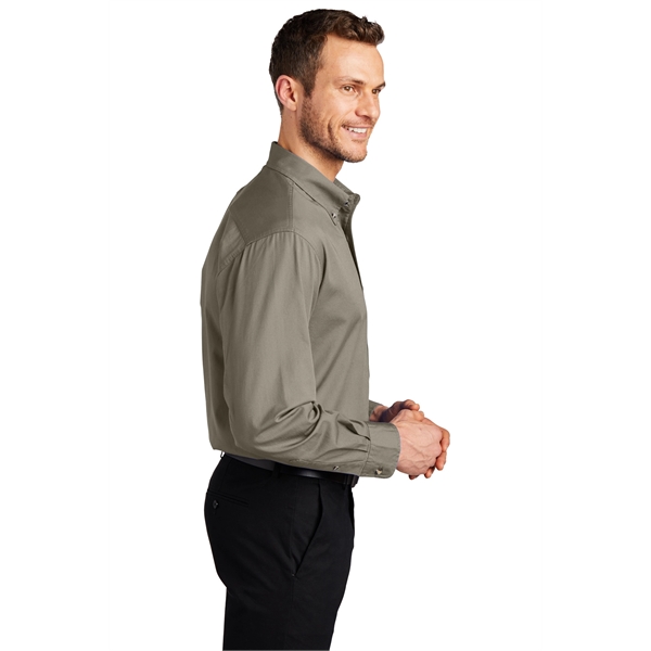 Port Authority Tall Long Sleeve Twill Shirt. - Port Authority Tall Long Sleeve Twill Shirt. - Image 30 of 39