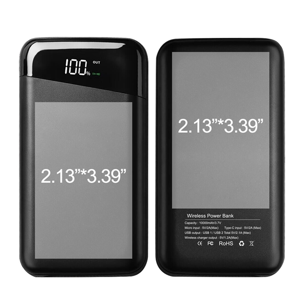 Richmond 10,000mAh Wireless Power Bank - Richmond 10,000mAh Wireless Power Bank - Image 5 of 5