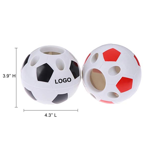 Creative Cute Plastic Football Pen Holder - Creative Cute Plastic Football Pen Holder - Image 0 of 1
