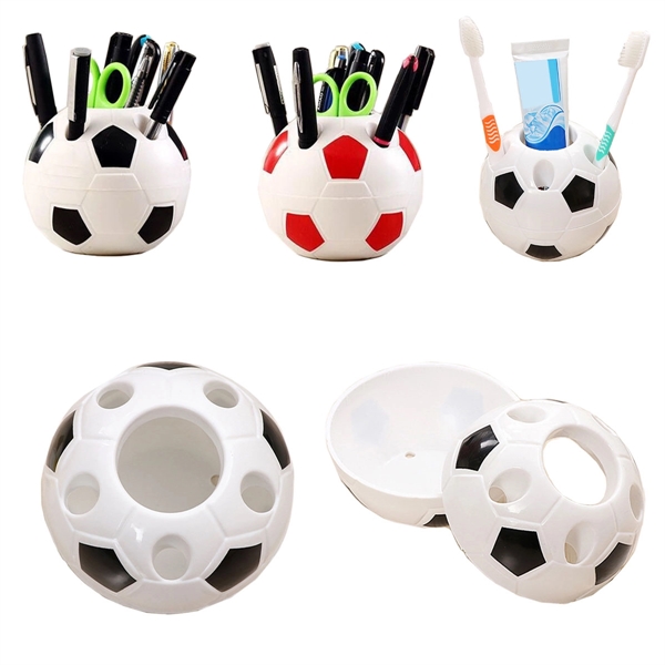 Creative Cute Plastic Football Pen Holder - Creative Cute Plastic Football Pen Holder - Image 1 of 1