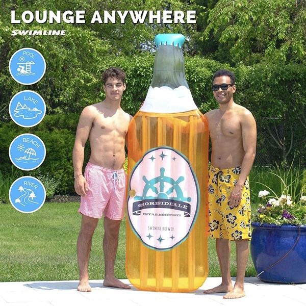 Custom PVC Bottle Shape Inflatable Pool Float - Custom PVC Bottle Shape Inflatable Pool Float - Image 6 of 9