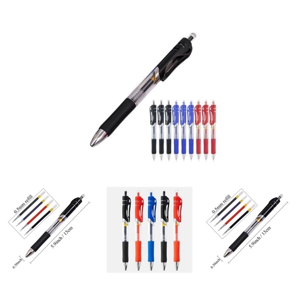 Ergonomic Plastic Gel Pen - Click Type Writing Instrument - Ergonomic Plastic Gel Pen - Click Type Writing Instrument - Image 0 of 0