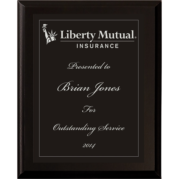 Black Matte Plaque w/ Choice of Single Engraved Plate - Black Matte Plaque w/ Choice of Single Engraved Plate - Image 7 of 13