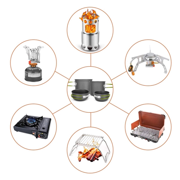 Camping Cookware Mess Kit - Camping Cookware Mess Kit - Image 2 of 6