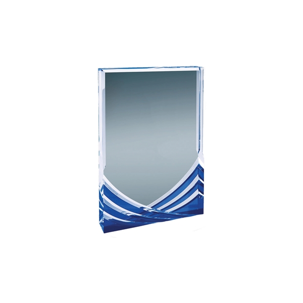 5" x 7" Blue Rectangle Soaring Acrylic Award - 5" x 7" Blue Rectangle Soaring Acrylic Award - Image 1 of 2