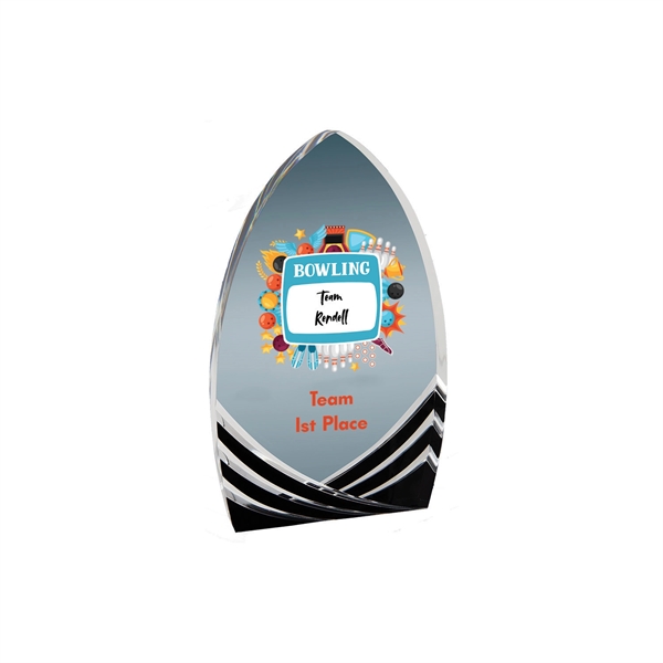 8" Black Cathedral Soaring Acrylic Award - 8" Black Cathedral Soaring Acrylic Award - Image 2 of 2
