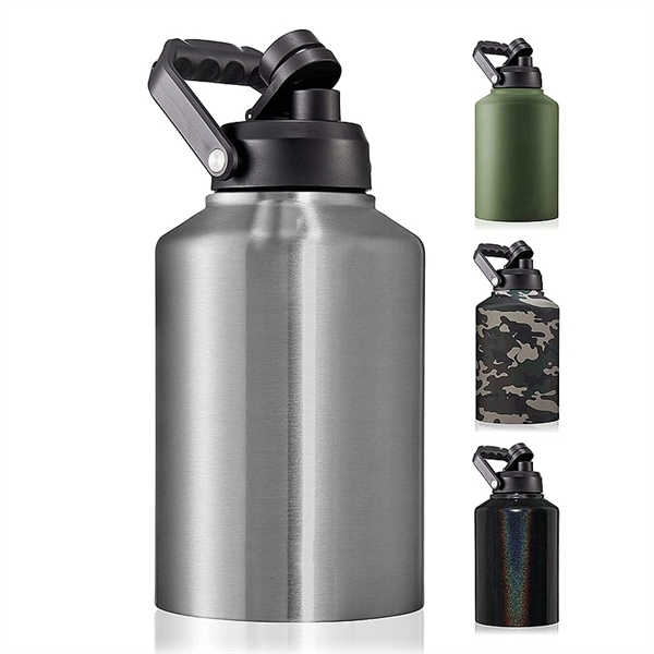 Stainless Steel Insulated Water Jug with Handle - Stainless Steel Insulated Water Jug with Handle - Image 1 of 2