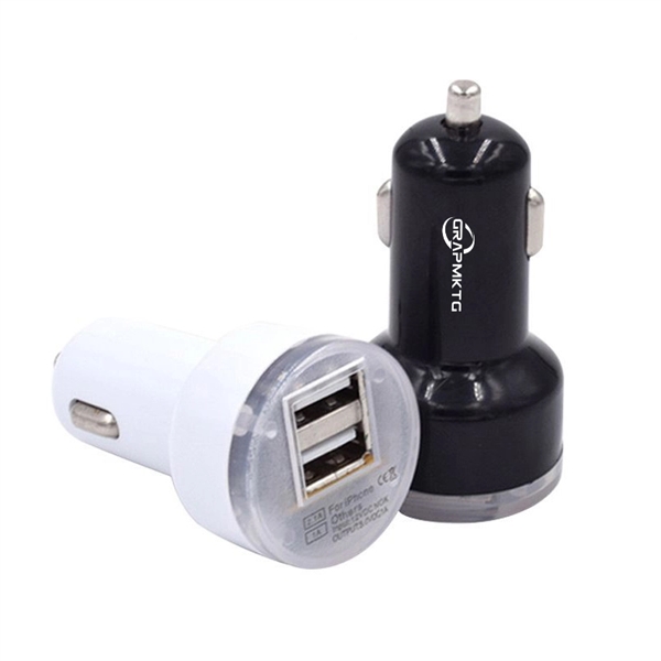 Dual USB Car Charger Port - Dual USB Car Charger Port - Image 0 of 3