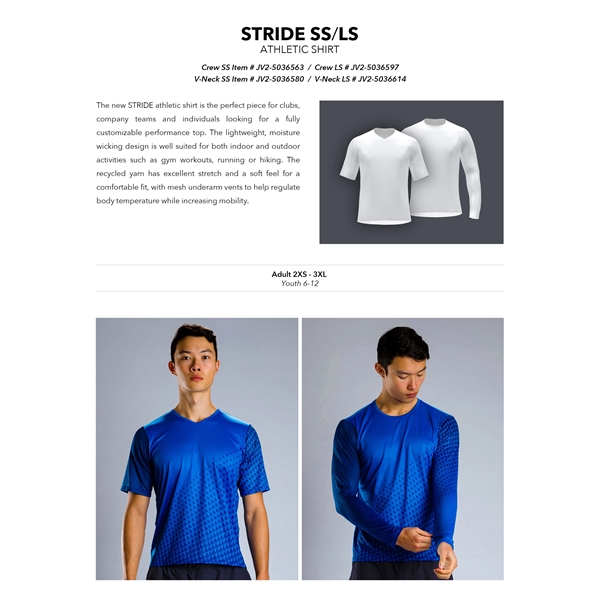 STRIDE SS Premium Custom Athletic Shirt - STRIDE SS Premium Custom Athletic Shirt - Image 2 of 2