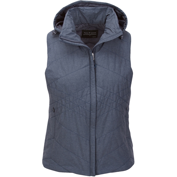 Ladies Jupiter Puffer Hooded Vest - Ladies Jupiter Puffer Hooded Vest - Image 9 of 10