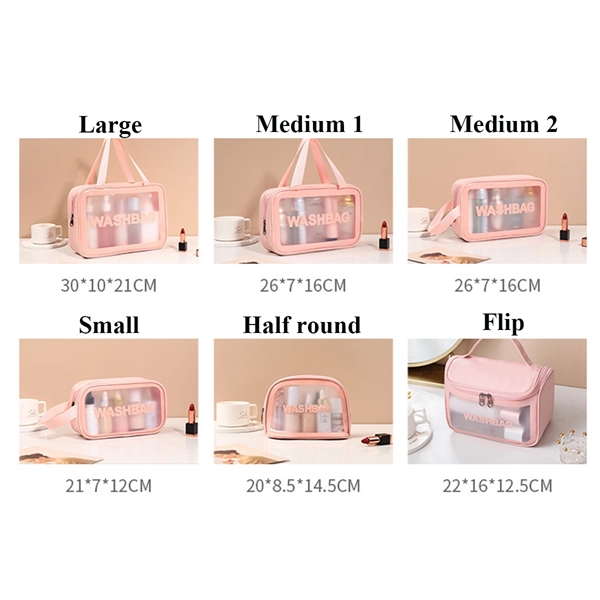 PVC Clear Makeup Cosmetic Bag - PVC Clear Makeup Cosmetic Bag - Image 2 of 3
