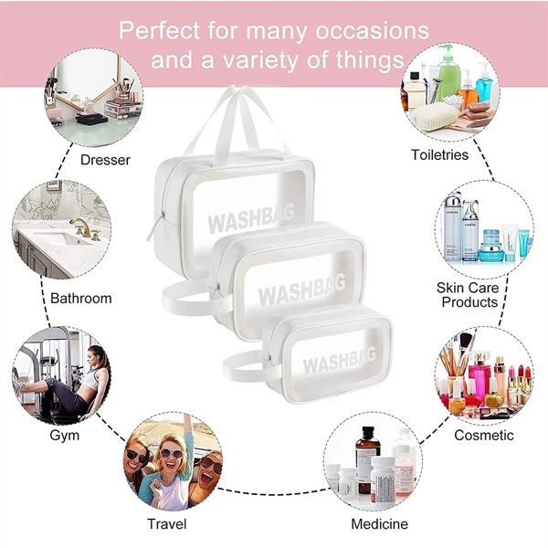 PVC Clear Makeup Cosmetic Bag - PVC Clear Makeup Cosmetic Bag - Image 3 of 3